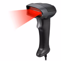 Adesso NuScan 2500CU - Spill Resistant Antimicrobial CCD Barcode Scanner, Handheld bar code reader, 1D, CCD, Code 11, Code 12 ...