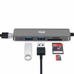 Adesso AUH-4020 laptop dock/port replicator Thunderbolt 3 Aluminium - Additional view 8