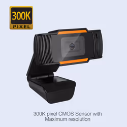 Adesso CyberTrack H2 webcam 640 x 480 pixels USB 2.0 Black, Orange - Additional view 6