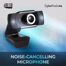 Adesso CyberTrack H4 webcam 2.1 MP 1920 x 1080 pixels USB 2.0 Black, Silver - Additional view 4