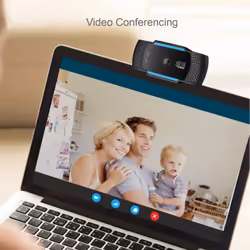 Adesso CyberTrack H5 webcam 2.1 MP 1920 x 1080 pixels USB 2.0 Black, Blue - Additional view 8