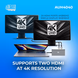 Adesso 9-IN-1 USB-C MULTI-PORT DOCKING STATION interface cards/adapter - Additional view 5