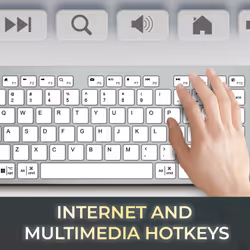 Adesso AKB-730UW keyboard Home/Office USB QWERTY UK International White - Additional view 7