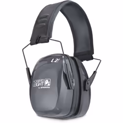 Howard Leight by Honeywell Leightning L2F Folding Slim Shooting Earmuff (R-01525) Black/Gray Large