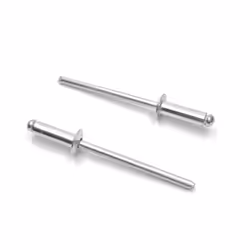 ISPINNER 100pcs 1/8 x 1/2 Aluminum Blind Rivets 3.2 x 12.7mm Pop Rivets Pack of 100 Silver