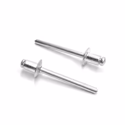 ISPINNER 100pcs 3/16 x 1/4 Aluminum Blind Rivets 4.8 x 6mm Pop Rivets Pack of 100 Silver