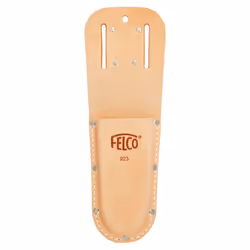 Felco 923 extra long leather holster for Model 13 secateurs with Loop and clip