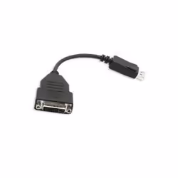 VisionTek 900340, 0.18 m, DisplayPort, DVI-D, Male, Female, Black