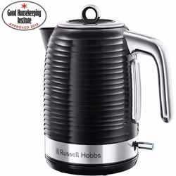Russell Hobbs 24371 Inspire High Gloss Plastic Two Slice Toaster, Black with Kettle