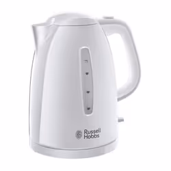 Russell Hobbs 21270 Textures Plastic Kettle, 1.7 Litre, 3000 W, White[Energy Class A]