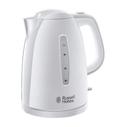 Russell Hobbs 21270 Textures Plastic Kettle, 1.7 Litre, 3000 W, White[Energy Class A]
