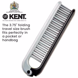 Kent KFM4 Anti Static Hair Brush Styling Brush Folding Brush Small Hair Brush for Men Daily Grooming using Mens Styling Products. Mini Hairbrush Anti