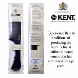 Kent SPC83 Salon-Style Wide-Tooth Comb for Detangling and Styling - Professional Quality Hair Comb with Wide Teeth for Medium and Thick Hair
