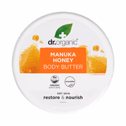 Manuka Honey Body Butter, Moisturising, Dry Skin, Mens, Womens, Natural, Vegetarian, Cruelty-Free, Paraben & SLS-Free, Organi ...