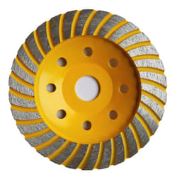 APLUS 5-Inch Diamond Cup Grinding Wheel  Turbo Diamond Grinder Disc for Concrete  Granite  Stone  Marble etc
