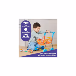 Shopping Trolley - Colourful Toy Shopping Trolley for Children Aged 3 Plus - Equipped with Everything Needed for an Exciting Shopping Trip
