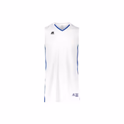 Russell 4B1VTB.WRO.L Youth Legacy Basketball Jersey, White & Royal - Large