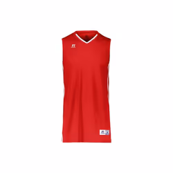 Russell 4B1VTB.TRW.S Youth Legacy Basketball Jersey, True Red & White - Small