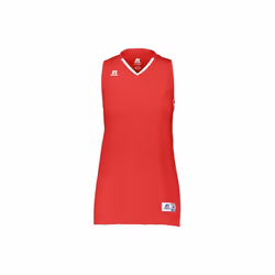 Russell 4B1VTX.TRW.XL Ladies Legacy Basketball Jersey, True Red & White - Extra Large