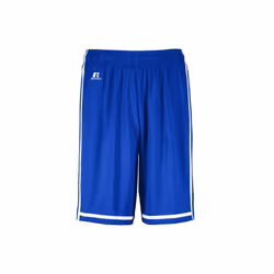 Russell 4B2VTM.ROW.2XL Adult Legacy Basketball Shorts, Royal & White - 2XL