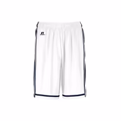 Russell 4B2VTM.WNA.S Adult Legacy Basketball Shorts, White & Navy - Small