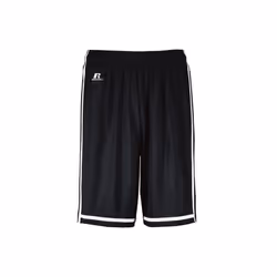 Russell 4B2VTB.BWH.L Youth Legacy Basketball Shorts, Black & White - Large