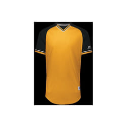 Russell R01X3B.249.L Youth Classic V-Neck Jersey - Gold, Black & White - Large