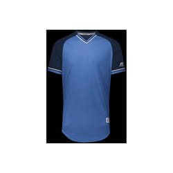 Russell R01X3M.614.3XL Adult Classic V-Neck Jersey - Columbia Blue, Navy & White - 3XL