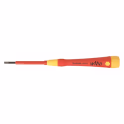 Wiha Tools 32004 Insulated Pico Finish Precision Slotted Screwdriver - 3.5 x 60 mm.