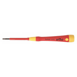 Wiha Tools 32004 Insulated Pico Finish Precision Slotted Screwdriver - 3.5 x 60 mm.