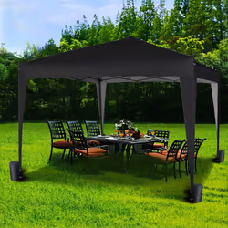 MccÂ® 3x3m Pop-up Gazebo Waterproof Outdoor Garden Marquee Canopy NS - Black
