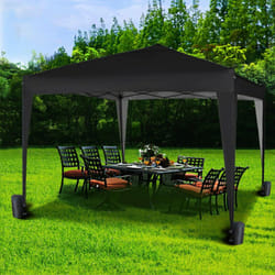 MccÂ® 3x3m Pop-up Gazebo Waterproof Outdoor Garden Marquee Canopy NS - Black