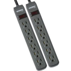 Minute Man MMS362P surge protector Grey 6 AC outlet(s) 120 V 0.91 m