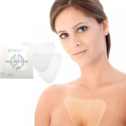 Anti Wrinkle Chest Pads  Set of 2 Reusable Decollete Pads  100 Medical Grade Silicone  Reduce Remove and Prevent Wrinkles and Aging Skin
