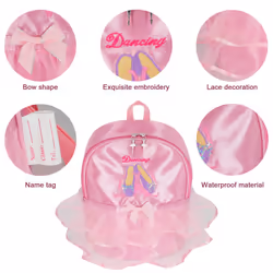 Cute Ballet Bag Kits Tutu Dress Dance Bag  Girls Personalized Waterpro