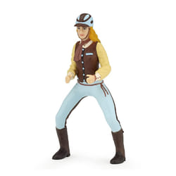 Papo Riding Woman Fashion Figure  Blue