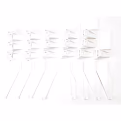 Carrera 20085219 Digital 16 Guardrail Holders, 4 End, 2 Connecting Pieces for Track Scale 124