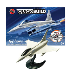 Airfix J6002 Quickbuild Model Airplane Kits for Adults & Kids - Eurofighter Typhoon - Fighter Jet Plastic Model Kits  Block Building Sets  Snap Togeth