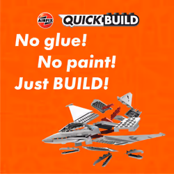 Airfix J6002 Quickbuild Model Airplane Kits for Adults & Kids - Eurofighter Typhoon - Fighter Jet Plastic Model Kits  Block Building Sets  Snap Togeth