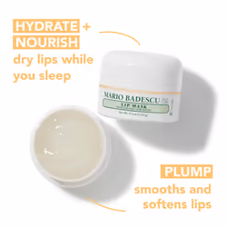 Mario Badescu Lip Mask with Coconut and Mango for All Skin Types  Overnight Lip Treatment Enriched With Skin Softening Coconut Oil  Sunflower Seed Oil