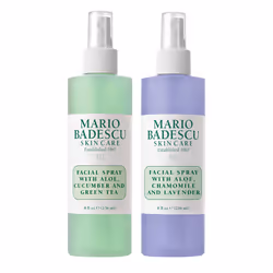 Mario Badescu Facial Spray 2 Piece Set Includes Aloe Chamomile & Lavender Face Mist PLUS Aloe Cucumber Green Tea Face Mis ...