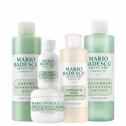 Mario Badescu MB Favorites Collection  Skin Care Gift Set Includes SPF 17 Moisturizer  Enzyme Cleansing Gel  Cucumber Cleansi ...