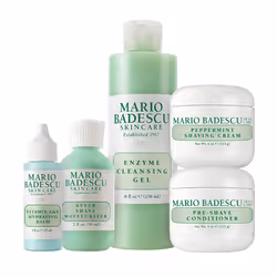 Mario Badescu The Executive Collection for Men  Skin Care Gift Set with Pre Shave Conditioner  Shaving Cream  Vitamin A Hydra ...