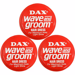 Dax Wave and Groom Hair Dress, 3.5 Ounce (Pack of 3) by DAX