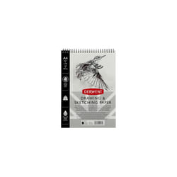 Derwent Sketch Pad A4 Portrait, Drawing & Writing, 30 Sheets, Acid-Free Paper, Wirebound Spine, Professional Quality, 2300139