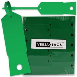 Green Self-Locking Arrow Key Tags (1 000 per Pack) Size 4 1/2"""" X 3/4"""" (Green)