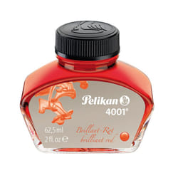 Pelikan 4001 Bottled Ink for Fountain Pens  Brilliant Red  62.5ml  1 E