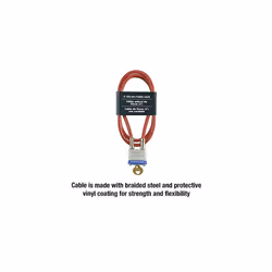Master Lock 719D Steel Cable with Integrated Outdoor Padlock with Key  1 Pack