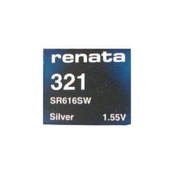 Renata 321 Mercury Free SR616SW 1.55v Silver Oxide Watch battery - Pack of 10