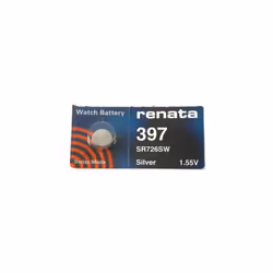 Renata 1.55 Volt Watch Battery 397 Replaces - Pack of 10 (SR726SW)